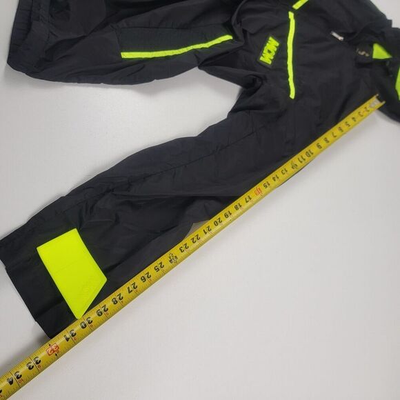 MCM Men's Flo Black Nylon Rubber Logo Parka Windbreaker Jacket Oversized Medium - Picture 7 of 14